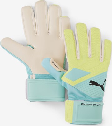 PUMA Athletic Gloves 'Future Match' in Green: front