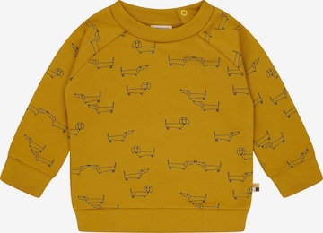 loud + proud Pullover 'Dackel' in Gelb: Vorderseite