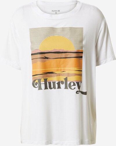 Hurley Funktionsbluse i gul / orange / sort / hvid, Produktvisning