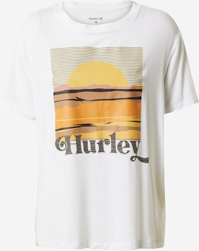 Hurley Funktionsbluse i gul / orange / sort / hvid, Produktvisning