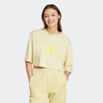 ADIDAS SPORTSWEAR Performance shirt 'Future Icons' in Yellow: front