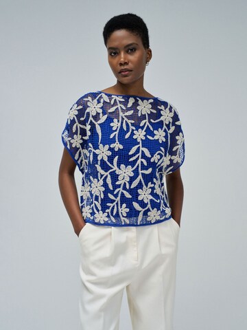 Salsa Jeans Shirt in Blauw: voorkant