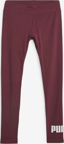 Skinny Pantalon de sport 'Essetials' PUMA en rouge : devant