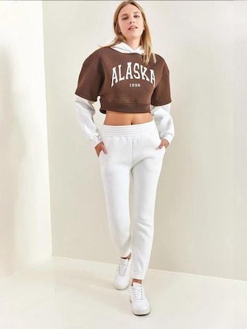 Bianco Lucci Joggingpak in Bruin