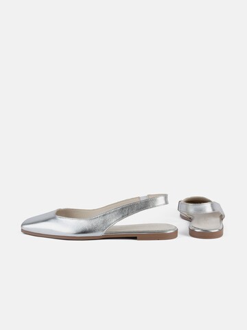 Mocassin 'WESTCOAST' L37 HANDMADE SHOES en argent