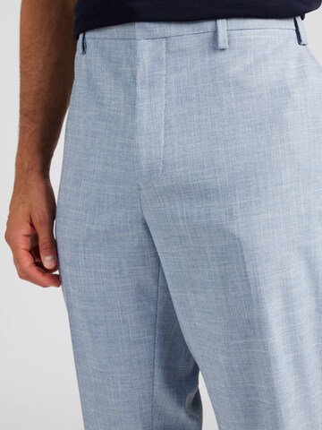 BURTON MENSWEAR LONDON Regular Trousers with creases in Blue