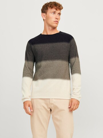 Regular fit Pullover 'JJEHill' di JACK & JONES in marrone: frontale