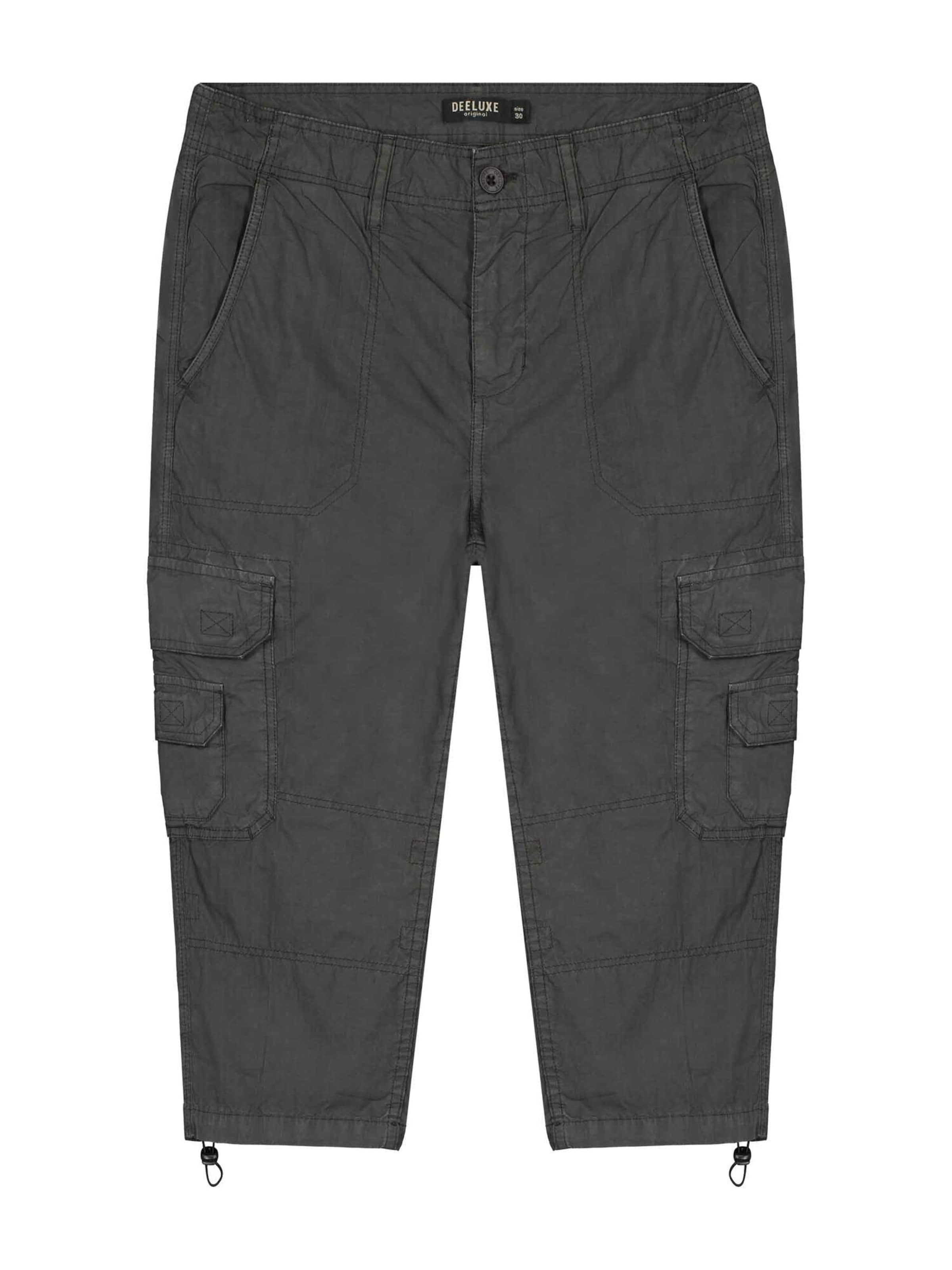 Regular Pantalon chino 'River' Deeluxe en gris : devant