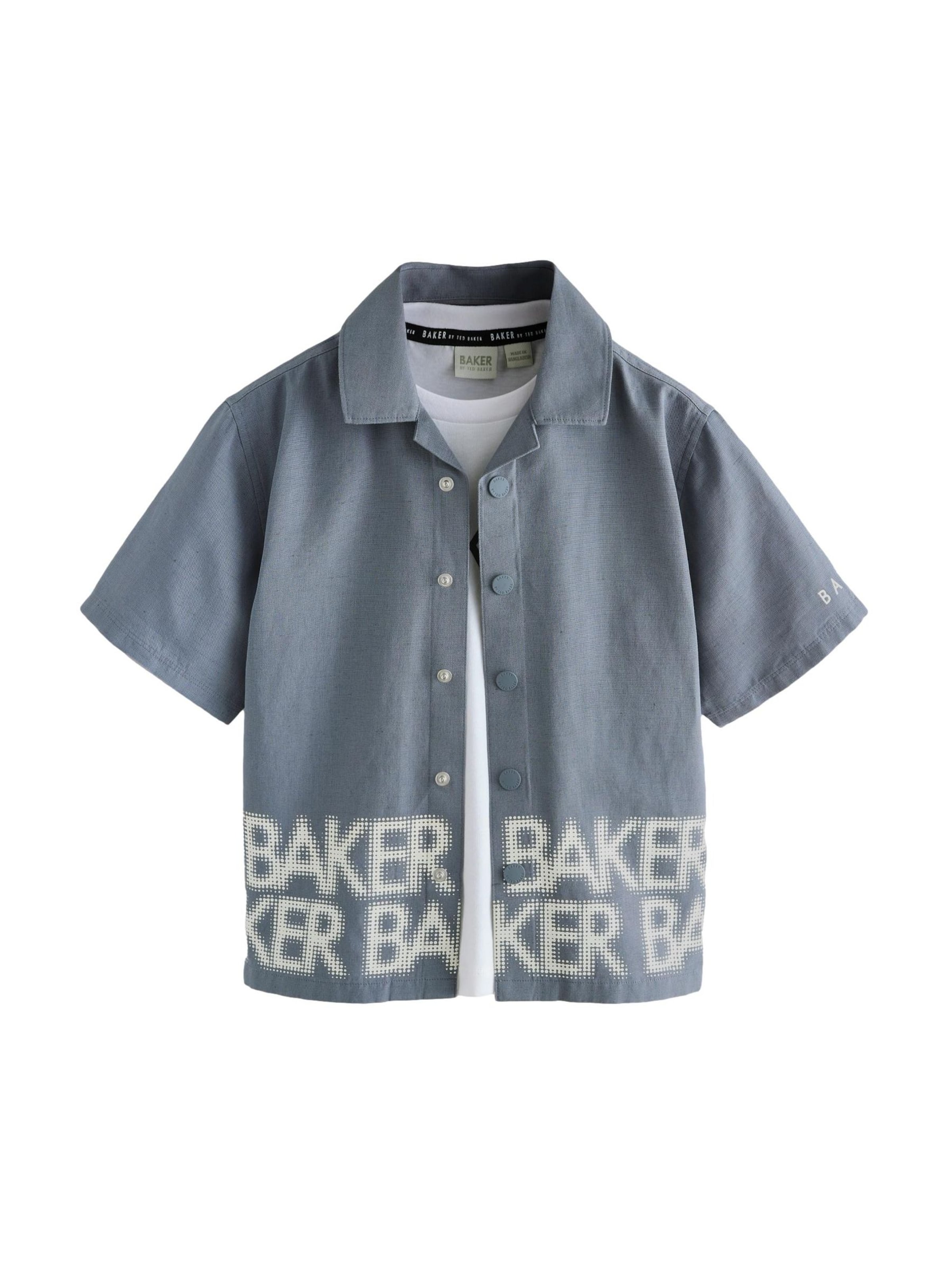 pilka Baker by Ted Baker Standartinis modelis Marškiniai: priekis