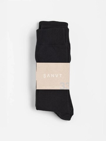 SANVT Socks 'The Crew Socks (3 Pack)' in Black
