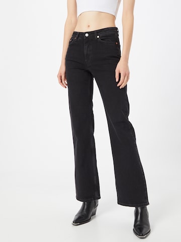 WEEKDAY Flared Jeans 'Glow' in Black: front