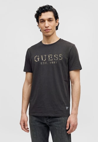 Maglietta di GUESS in nero: frontale