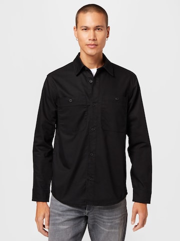 Only & Sons Regular fit Button Up Shirt 'Bob' in Black: front