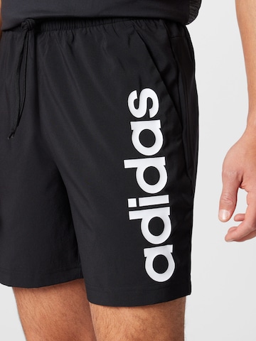 ADIDAS SPORTSWEAR Štandardný strih Športové nohavice 'Aeroready Essentials Chelsea Linear Logo' - Čierna