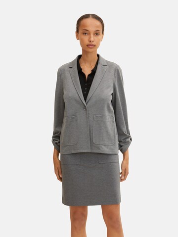 TOM TAILOR Blazer in Grey: front