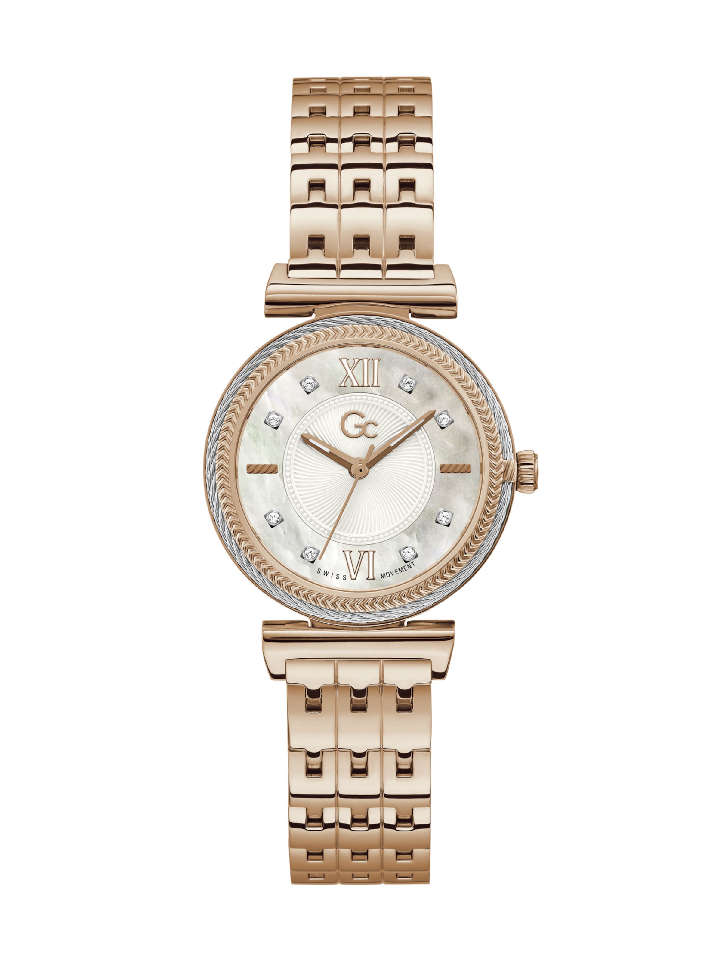 Gc Analoguhr 'Starlight' in Gold: Vorderseite