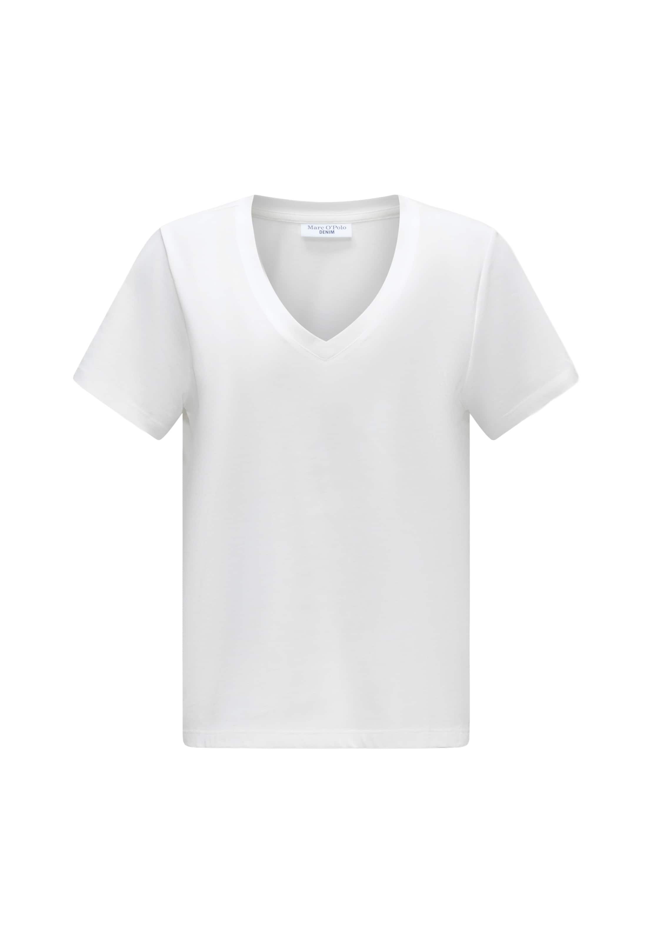 Tricou de la Marc O'Polo DENIM pe alb: față
