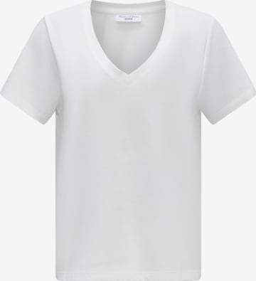 Tricou de la Marc O'Polo DENIM pe alb: față