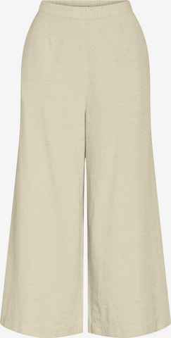VILA Trousers in Beige: front