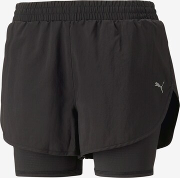 PUMA - regular Pantalón deportivo en negro: frente