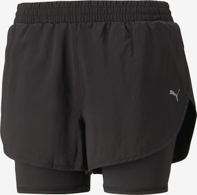 PUMA Спортен панталон в светлосиво / черно, Преглед на продукта