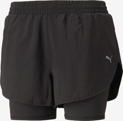 PUMA Sportshorts in hellgrau / schwarz, Produktansicht