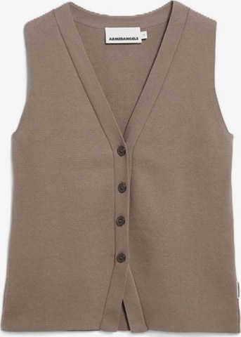 ARMEDANGELS Knitted Vest in Brown: front