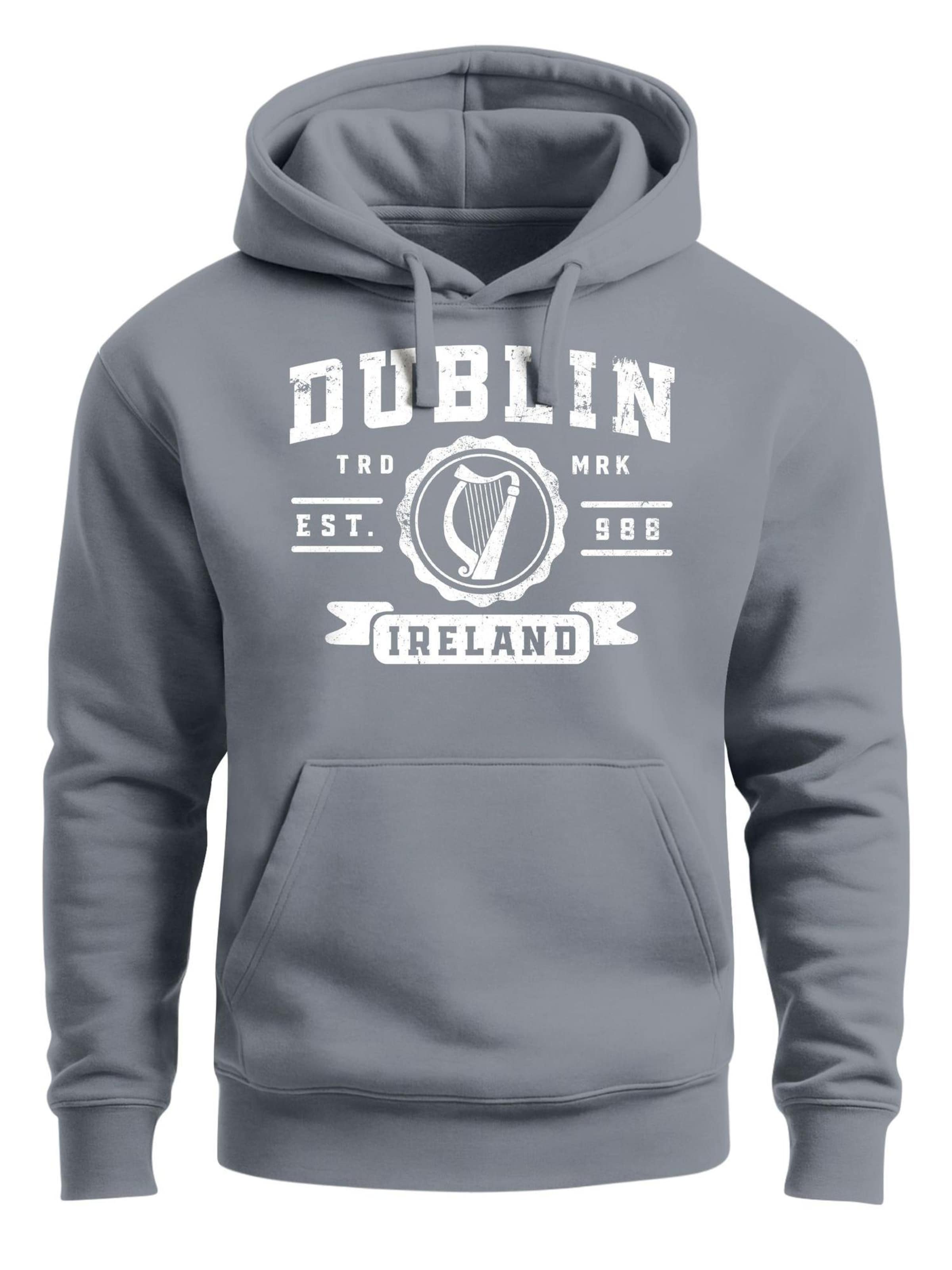 Neverless Sweatshirt 'Dublin Irish' in Grey: front