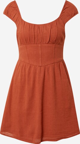 HOLLISTER Kleid 'EMEA' in Braun: predná strana