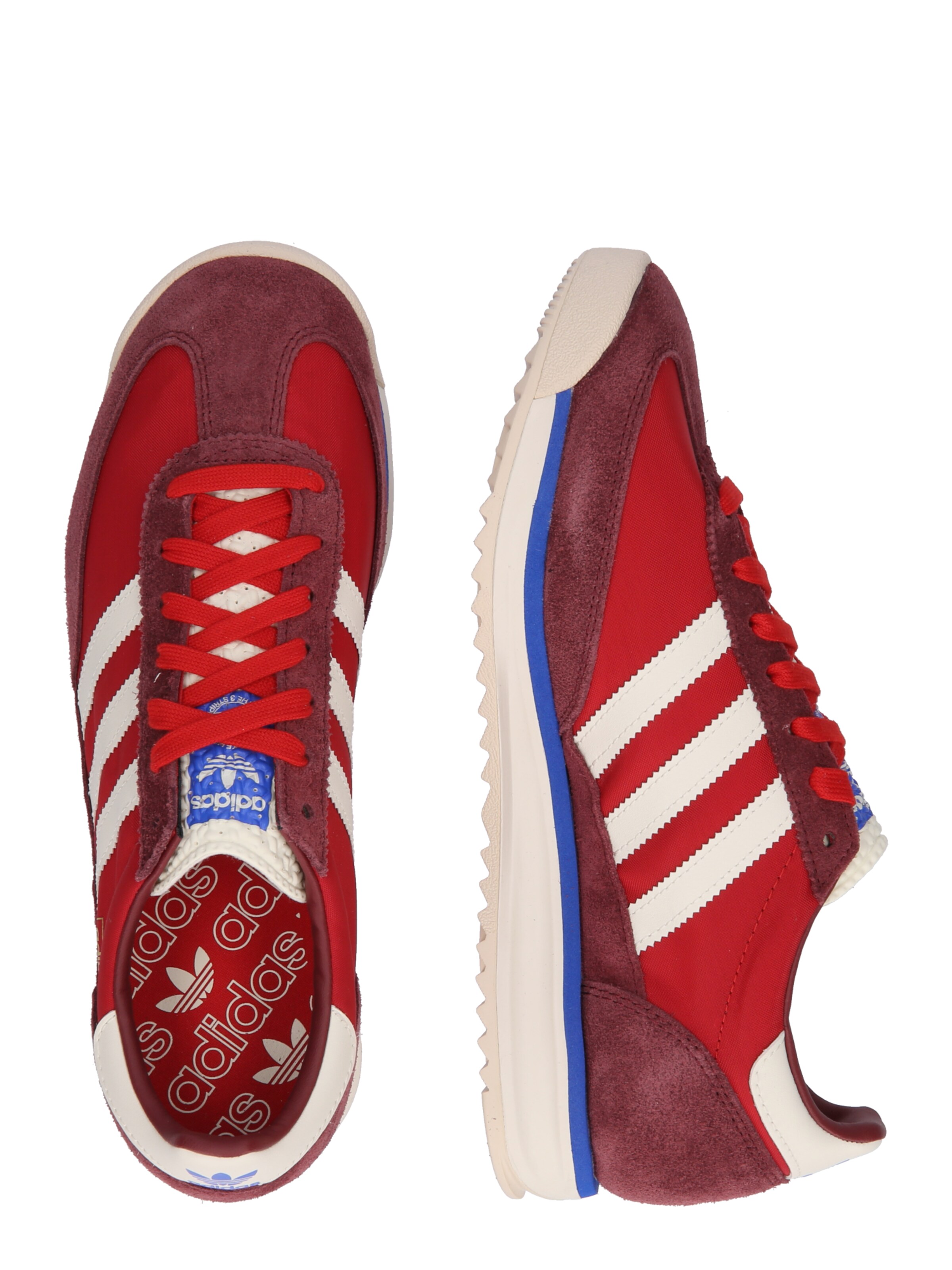 ADIDAS ORIGINALS Rövid szárú sportcipők 'SL 72 RS' - piros