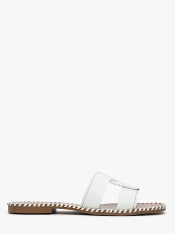 Estro Sandaal '121-5' in Wit: voorkant