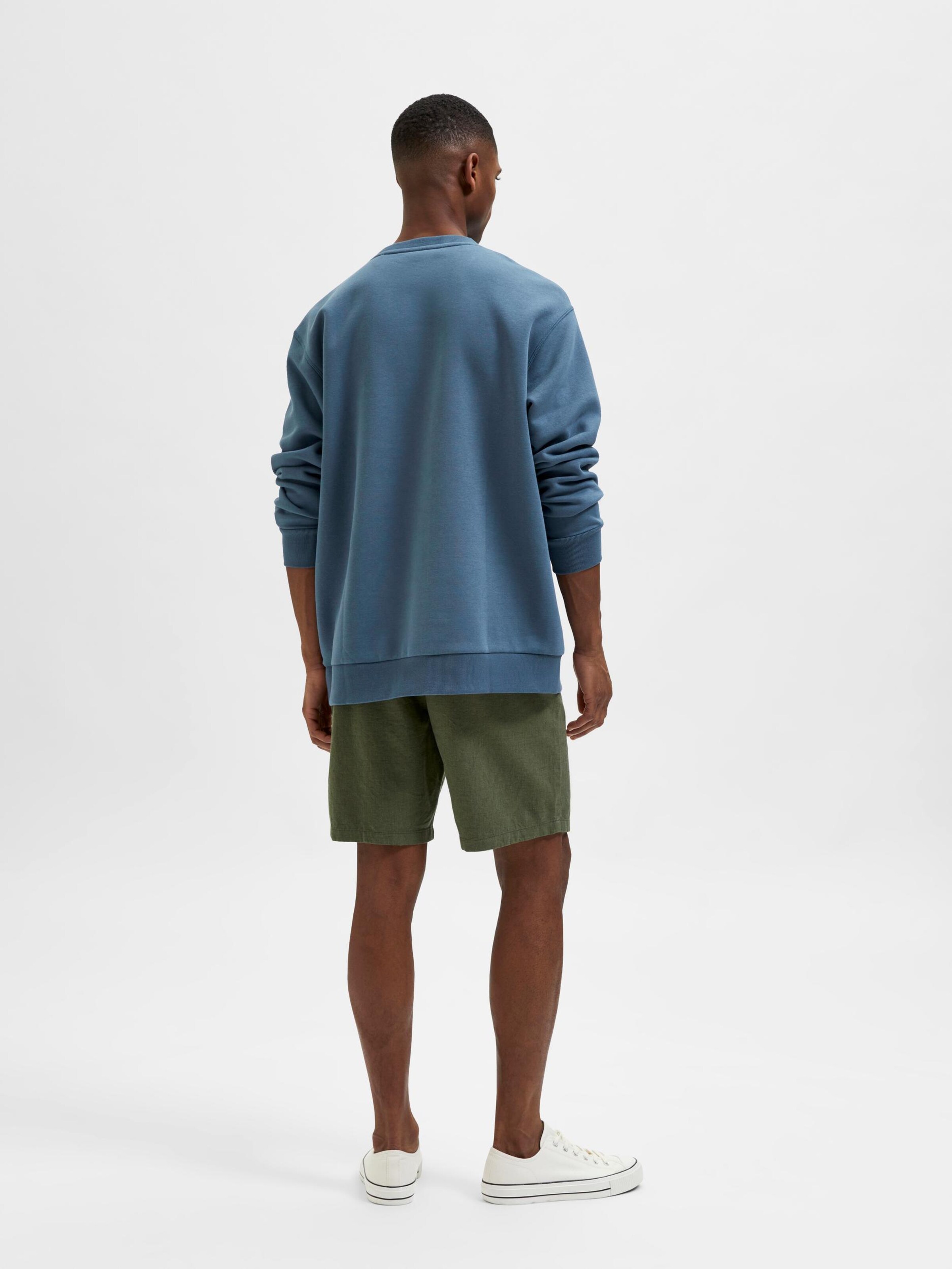Männer Sweat SELECTED HOMME Sweatshirt in Blau - ML40164 Männer Sweat SELECTED HOMME Sweatshirt in Blau - ML40164