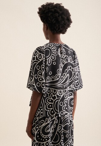 SEIDENSTICKER Bluse ' Schwarze Rose ' in Schwarz