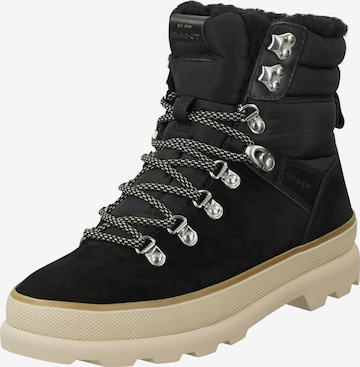 GANT Lace-Up Boots in Black: front