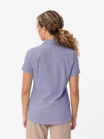 VAUDE Athletic button up shirt ' Seiland' in Purple