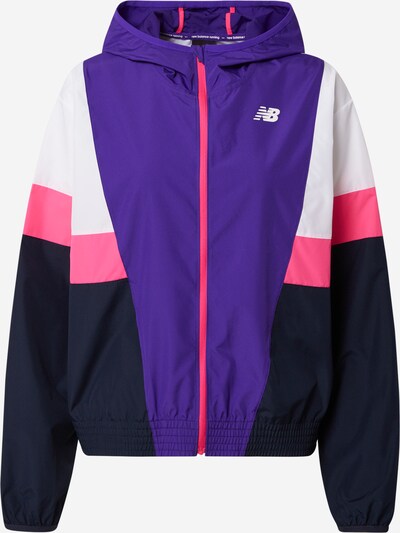 new balance Sportska jakna u ljubičasta / roza / crna / bijela, Pregled proizvoda