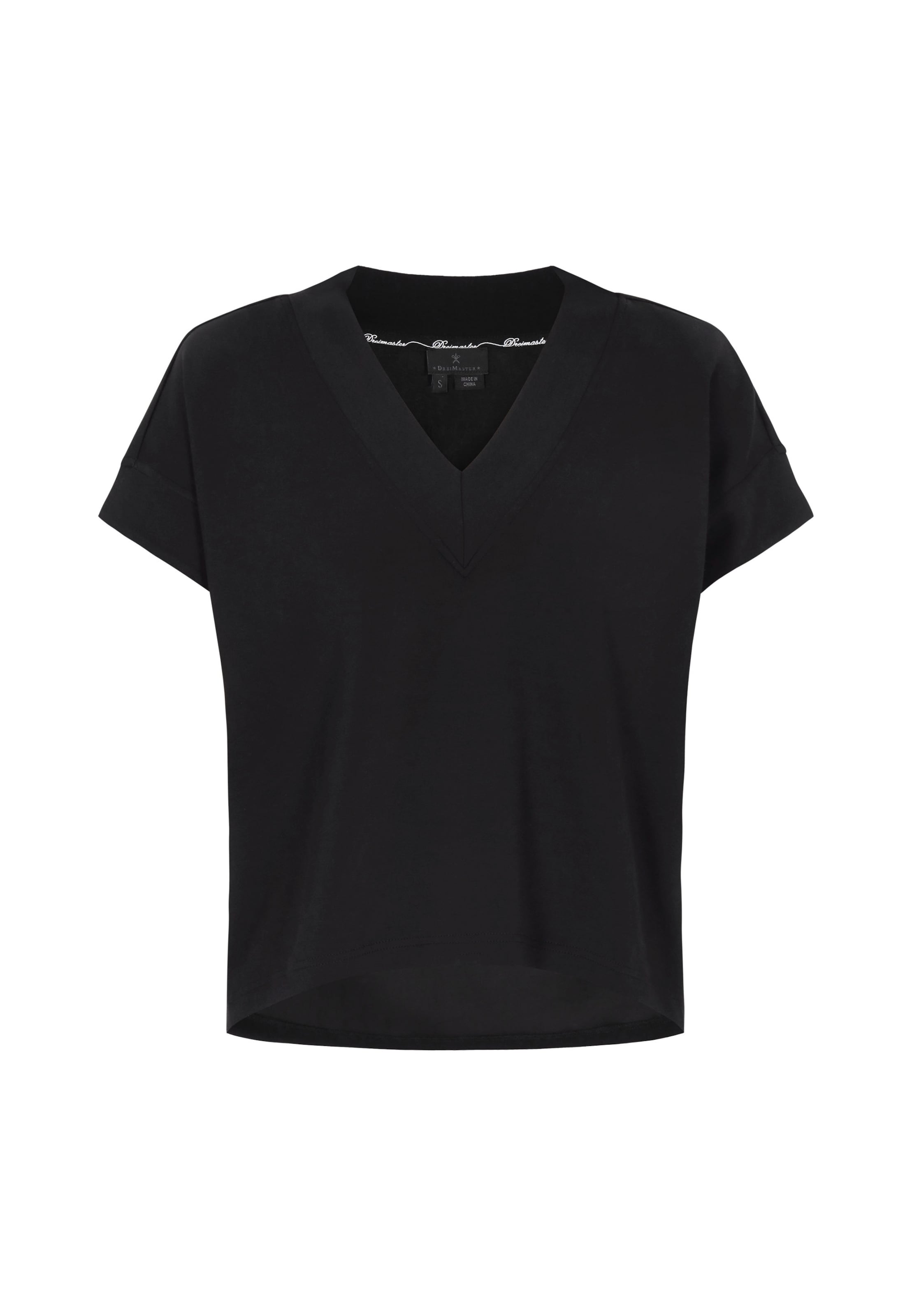DreiMaster Klassik Shirt 'Classic' in Black: front