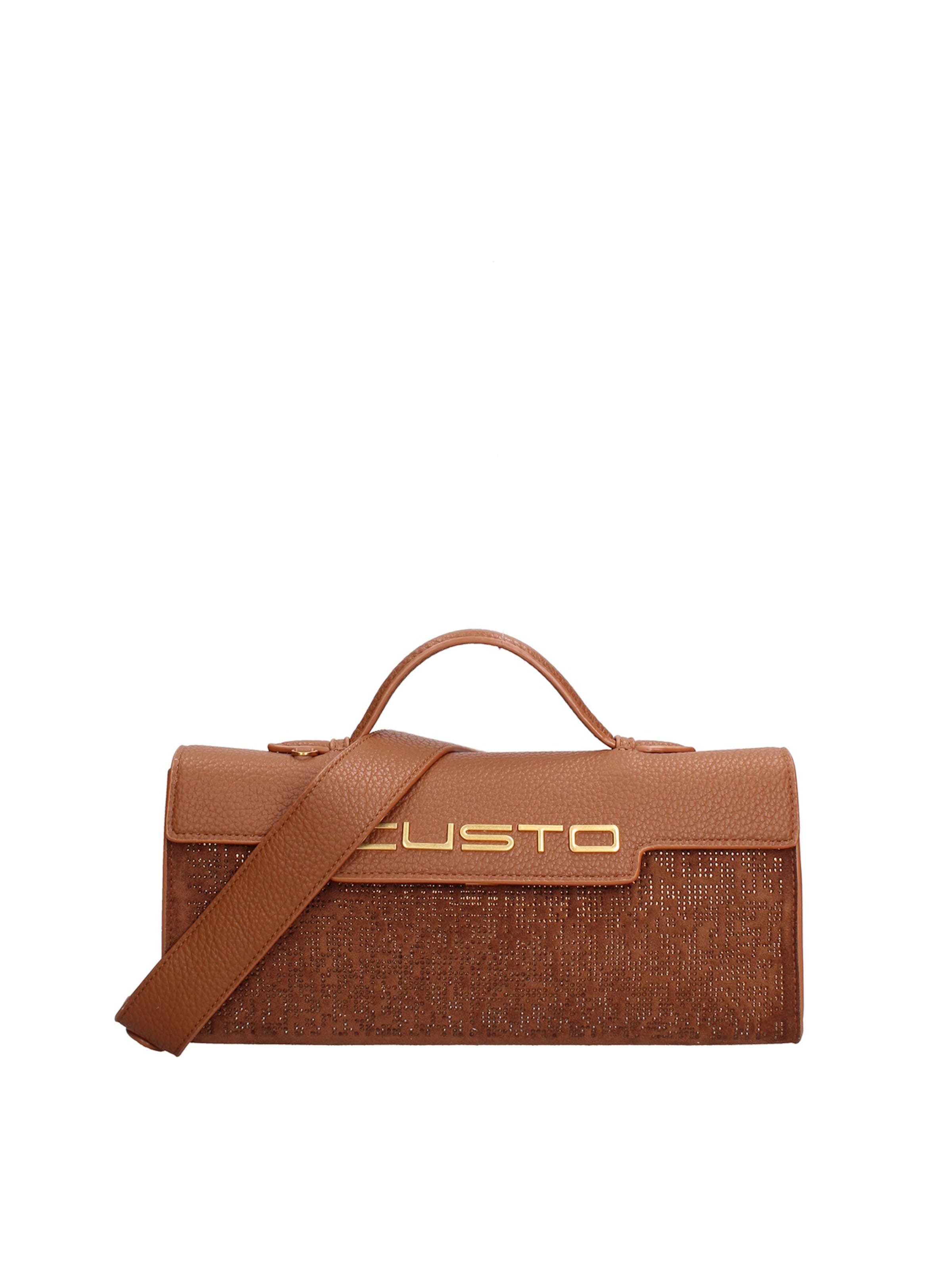 Sac bandoulière Custo Barcelona en marron : devant