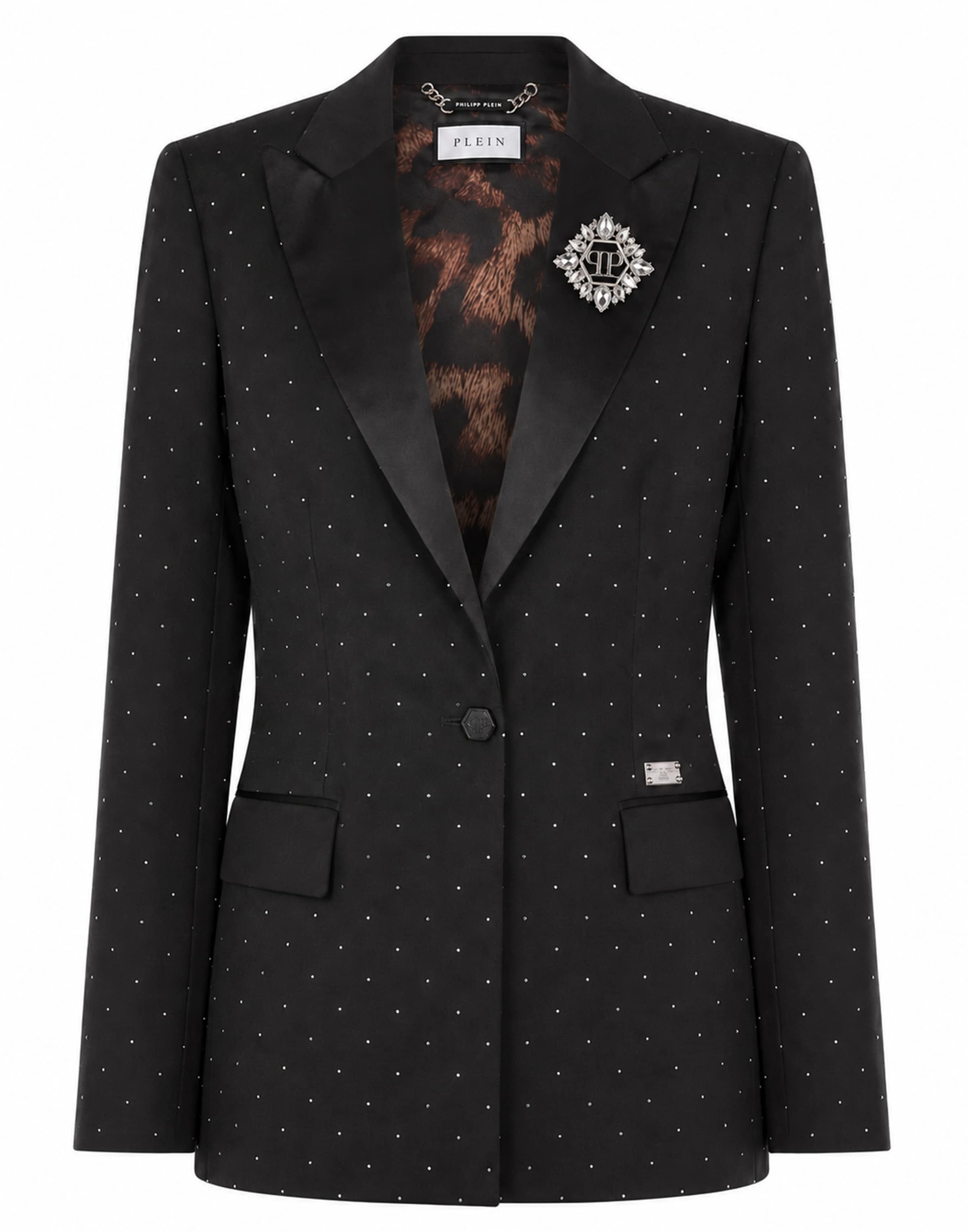 Philipp Plein Blazers in Zwart: voorkant