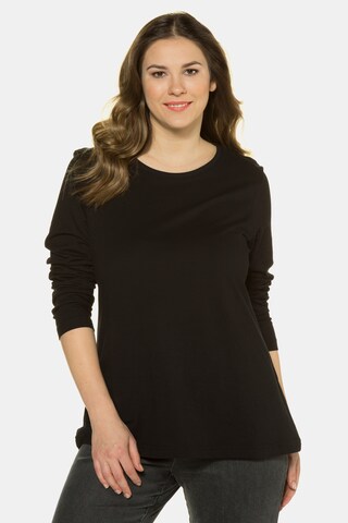 Ulla Popken Shirt in Zwart: voorkant