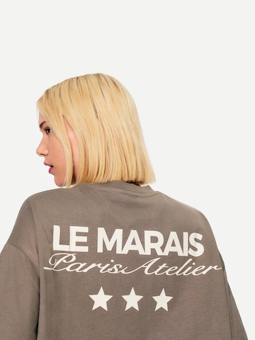 Bershka Shirt in Beige
