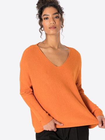 ZABAIONE Пуловер 'Mina' в оранжево: отпред