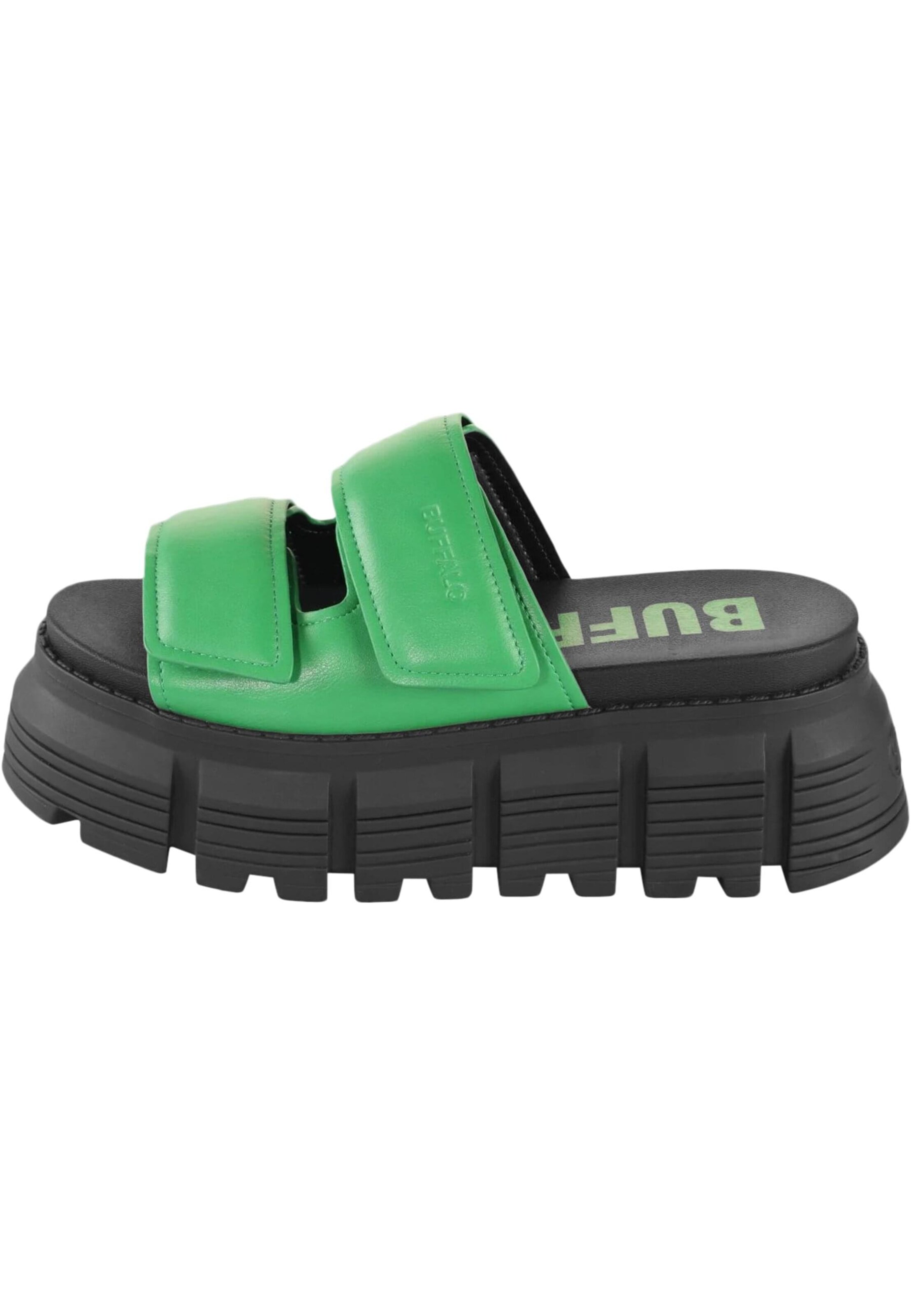 Mule 'Ava Velari' BUFFALO en vert : devant