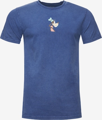Recovered Shirt 'Disney Goofy Side Profile' in Blauw: voorkant