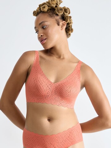 SLOGGI Bustier BH 'ZERO Feel Bliss' in Oranje: voorkant
