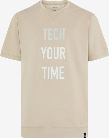 T-Shirt Boggi Milano en beige : devant