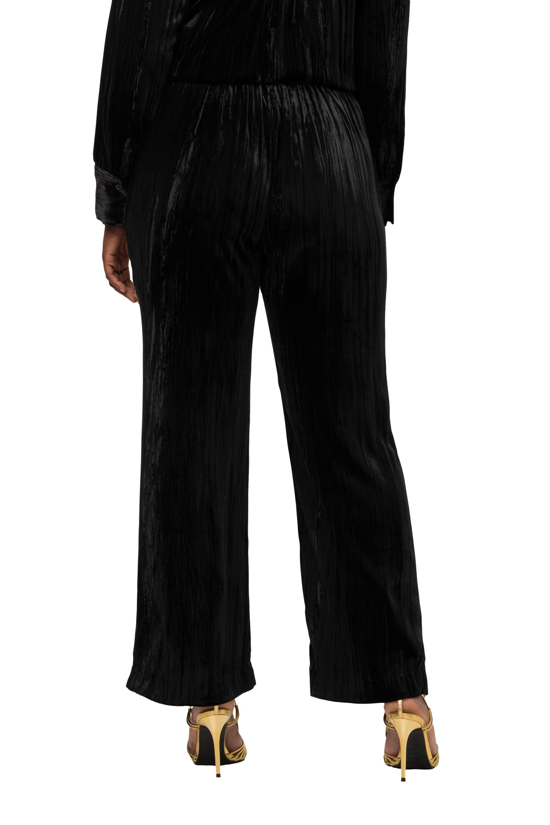 Ulla Popken Loosefit Broek in Zwart