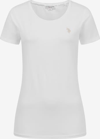 T-shirt U.S. POLO ASSN. en blanc : devant