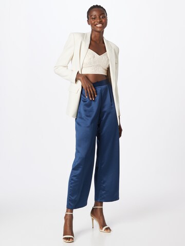 Wide Leg Pantalon à pince Wallis en bleu