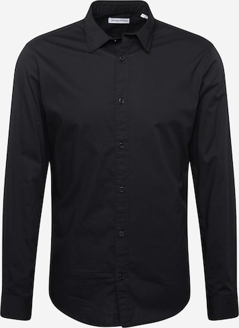 Chemise 'LUCAS' JACK & JONES en noir : devant